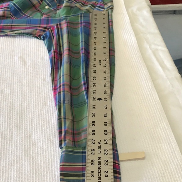 Vintage long sleeve Saddle King Western pearl button large. 16 1/2 regular - Picture 3 of 9